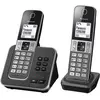 Image de Panasonic compatible KX-TGD322 Téléphones sans Fil Répondeur Ecran Noir, Téléphone, Gris, Noir
