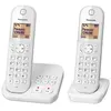 Image de Panasonic KX-TGC422FRW - Téléphone sans fil - système de répondeur avec ID d'appelant/appel en instance - DECT\GAP - blanc + combiné supplémentaire