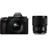 Image de Panasonic DC-S5 II + S 20-60mm f3,5-5,6 + S 50mm f1,8 Bulk (20 - 60 mm, 24.20 Mpx), Appareil photo, Noir