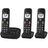 Image de Panasonic DECT KX-TGU133EXB Trio Zwart, Téléphone, Noir