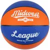 Image de Midwest ligue de basket-ball en caoutchouc bleu/orange taille 3