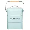 Image de Kitchen craft living nostalgia 3 l acier poubelle à compost bleu vintage