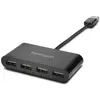 Image de Kensington K39120EU (USB-A, 4 ports), Station d'accueil + hub USB, Noir