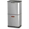 Image de Poubelle Agroalimentaire De Tri Compact Totem - 60l - Argent