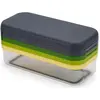 Image de Joseph Joseph Kit de préparation compact Multi-Prep 4 pièces, Râpe, Transparent, Multicolore