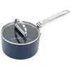 Image de Joseph Joseph Space Casserole à manche pliable avec couvercle D15cm, Poêle + casserole, Bleu, Argent