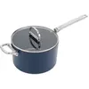 Image de Joseph Joseph Space Casserole à manche pliable avec couvercle D23cm, Poêle + casserole, Bleu, Argent