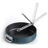 Image de Joseph Joseph Space poêle à frire poignée rabattable D28cm, Poêle + casserole, Argent, Bleu