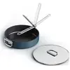 Image de Joseph Joseph Space Casserole à manche pliable avec couvercle D23cm, Poêle + casserole, Argent, Bleu