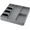 Image de Joseph Joseph DrawerStore Besteckeinlage, grau, 38.4x39.7x5.3cm, Range-couverts, Gris
