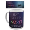 Image de Mug - Sony PlayStation - Eat Sleep Repeat - Blanc - Rond - Adulte