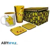 Image de ABYstyle Pokemon Pack : Bicchiere / Tazza / 2 Sottobicchieri Pikachu, Tasse, Noir, Jaune