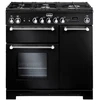 Image de Piano De Cuisson Mixte Falcon Kitchener Kch90dfbl/c-eu Noir Chrome