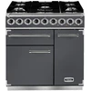 Image de Piano De Cuisson Gaz Falcon Deluxe 900 F900dxdfsl/nm-eu Gris Ardoise Nickel / Grilles Mates