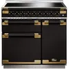 Image de Piano de cuisson ELISE LUXE TAB IND 90 CMNOIR LAITON
