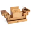 Image de Travailleuse en bois à 3 niveaux - 23x45x27.4 cm - Distrifil(...) - Marron