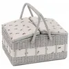 Image de Panier à couture motif abeille - 26x35x19 cm - Hobby Gift(...) - Multicolore