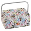Image de Coffret à couture motif machine à coudre - 23.5x32x16.5 cm - Distrifil(...) - Multicolore