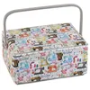 Image de Coffret à couture motif machine à coudre - 15 x 23.5 x 10 cm - Distrifil(...) - Multicolore