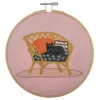 Image de Kit de Broderie "Cat" avec Cercle en Bois de 15cm   Trimits(...) - 46 Cat