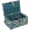 Image de Boîte à couture motif oiseaux   Hobby Gift (17,8 x 24,5 x 14,5 cm)(...) - Vert