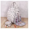 Image de Sac à dos de voyage multi-rangements motif abeille - 30 x 24 x 43 cm   Spécial couture, tricot, crochet,... - Hobby Gift(...) - Ecru