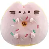 Image de Peluche Ronde en Forme de Donut 14cm Kawaii en Polyester Pusheen Rose