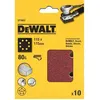 Image de Feuille abrasive DEWALT - grain 80 - 115 x 115 mm - 10 pièces - DT3022