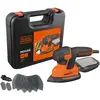 Image de Black & Decker, Ponceuse + polisseuse, Sableuse compacte pour souris (Plateau de ponçage triangulaire)