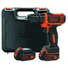 Image de BLACK + DECKER BDCDD12KB-QW Perceuse visseuse sans fil - 12 V - 2 batteries 1,5 Ah - Chargeur inclus - Livrée en coffret
