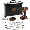 Image de Black & Decker, Perceuse + Visseuses sans fil, BDCHD18BAFC (Clé à chocs)