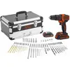 Image de Black & Decker, Perceuse + Visseuses sans fil, & Decker BDC718AS2F Perceuse sans clé (Perceuse)
