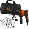 Image de Black & Decker, Perceuse + Visseuses sans fil, BLACK+DECKER BEH710SA40-QS (Perceuse à percussion)