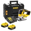 Image de Scie sauteuse brushless 18V XR + 2 batteries 5 Ah + chargeur + coffret Tstak - DEWALT - DCS334P2-QW
