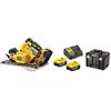 Image de Scie circulaire XR 5Ah 184 mm DEWALT + 2 Batteries + Coffret Tstak - DCS572P2-QW