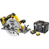 Image de Scie circulaire XR 18V + 2 batteries 5 Ah + chargeur en coffret TSTAK DEWALT DCS572P2-QW