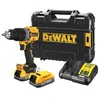 Image de Perceuse-visseuse à percussion 18V XR Powerstack Brushless + 2 batteries 1,7Ah + chargeur + coffret T-STAK - DEWALT - DCD805E2T-QW