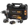 Image de Perceuse-visseuse à percussion 18V POWERSTACK Brushless + 2 batteries + chargeur + coffret T-STAK - DEWALT - DCD85ME2GT-QW