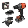 Image de Perceuse visseuse sans fil 18V + 2 batteries 2Ah + chargeur - BLACK&DECKER - BCD382D2XK-QW - Avec mallette de transport