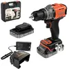 Image de Black & Decker, Perceuse + Visseuses sans fil, Black&Decker Perceuse-visseuse sans fil 18V 2x2Ah,2G,Kof BCD382D2XK (Perceuse-visseuse)