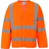 Image de Gilet Haute-visibilité Manches Longues C473 Orange L