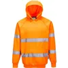 Image de Sweatshirt Haute Visibilité à Capuche B304 Orange S