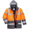 Image de Parka Haute-visibilité Imperméable S467 Orange/gris L