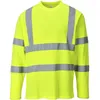 Image de T-shirt Haute-visibilité Manches Longues S278 Jaune M