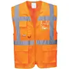 Image de Portwest, Gilet, Gilet de sécurité Athen Executive, orange vif, EN ISO 20471, 100% PL, taille S (S)