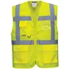 Image de Portwest, Veste de travail, Gilet de sécurité Athen Executive, jaune fluo, EN ISO 20471, 100% PL, taille S (S)