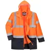 Image de Parka haute visibilité PORTWEST S766LOrange/Marinetaille