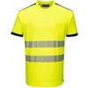 Image de T-shirt Haute-visibilité Pw3 T181 Noir/jaune S