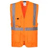Image de Gilet Executive Haute Visibilité Avec Poche C357 Orange L