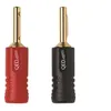 Image de QED Screwloc - Connecteur pour haut-parleur - prise banane prise - noir, rouge (pack de 4)